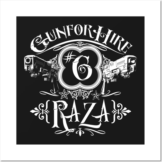 Raza Gun For Hire #6 Wall Art by SimonBreeze